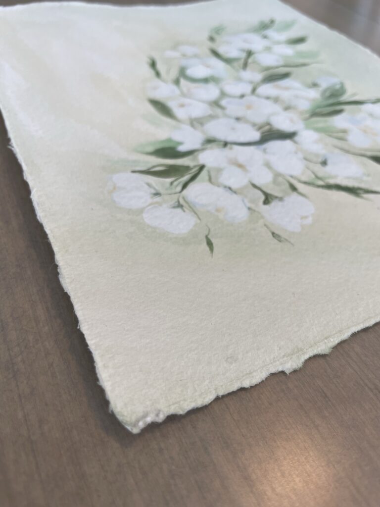 white wildflowers - KaylaBullen.com watercolor artist