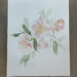 Light Pink Peony Bouquet I - 8x10 -unframed