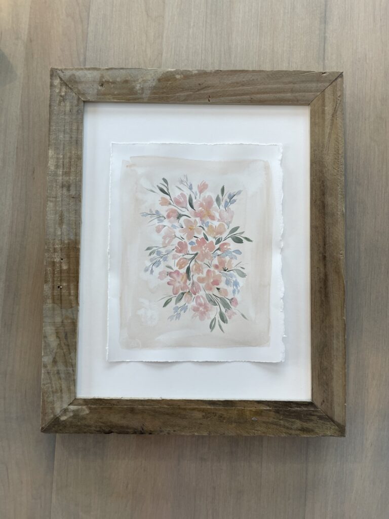 pink wildflower bouquet KaylaBullen.com watercolor artist