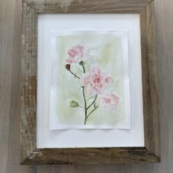 Loose Pink Roses - 8x10 -unframed