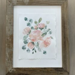 Loose Pink Peonies - 8x10 -unframed