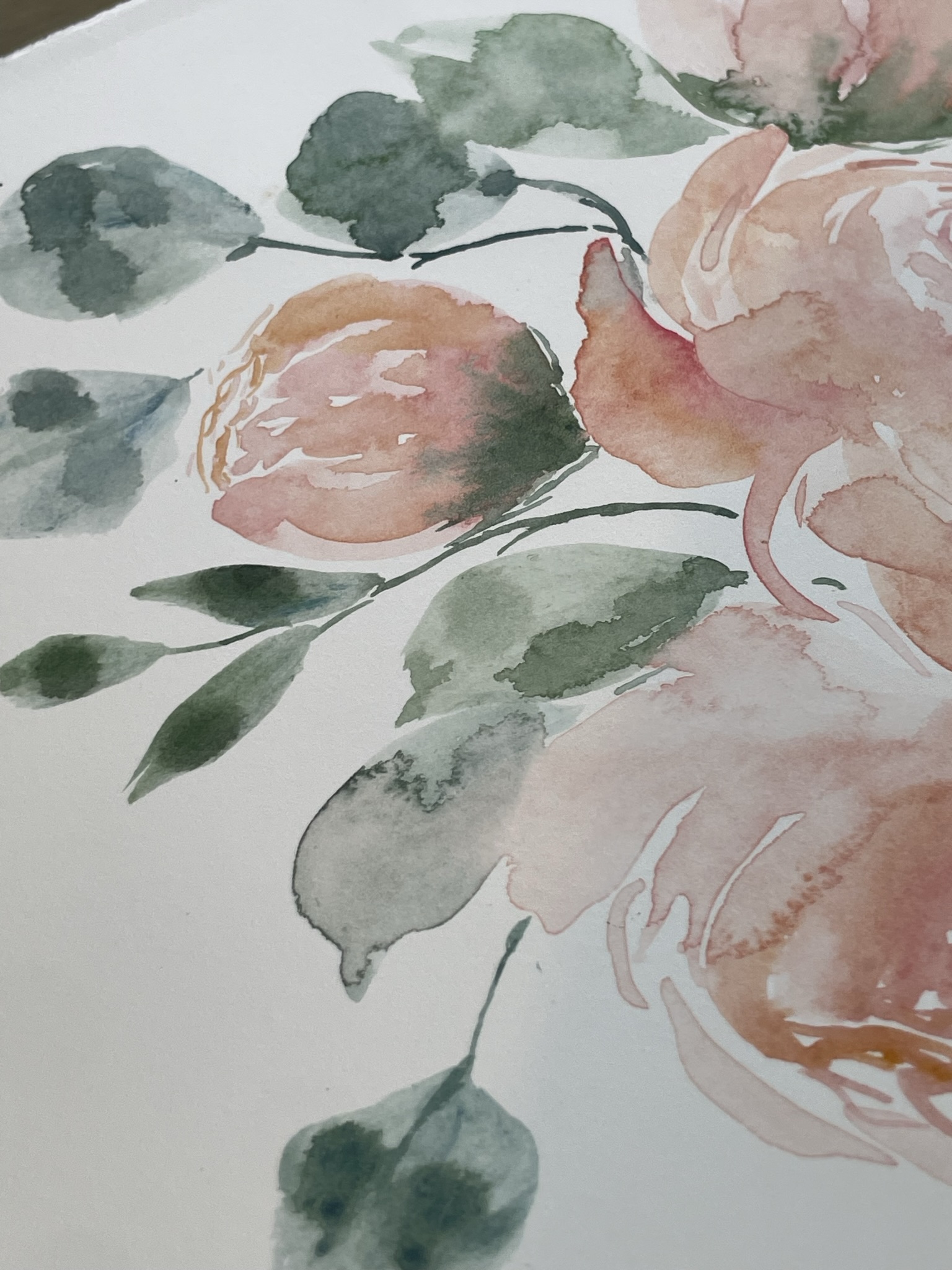 Loose Pink Peonies - 8x10 -unframed - Image 2