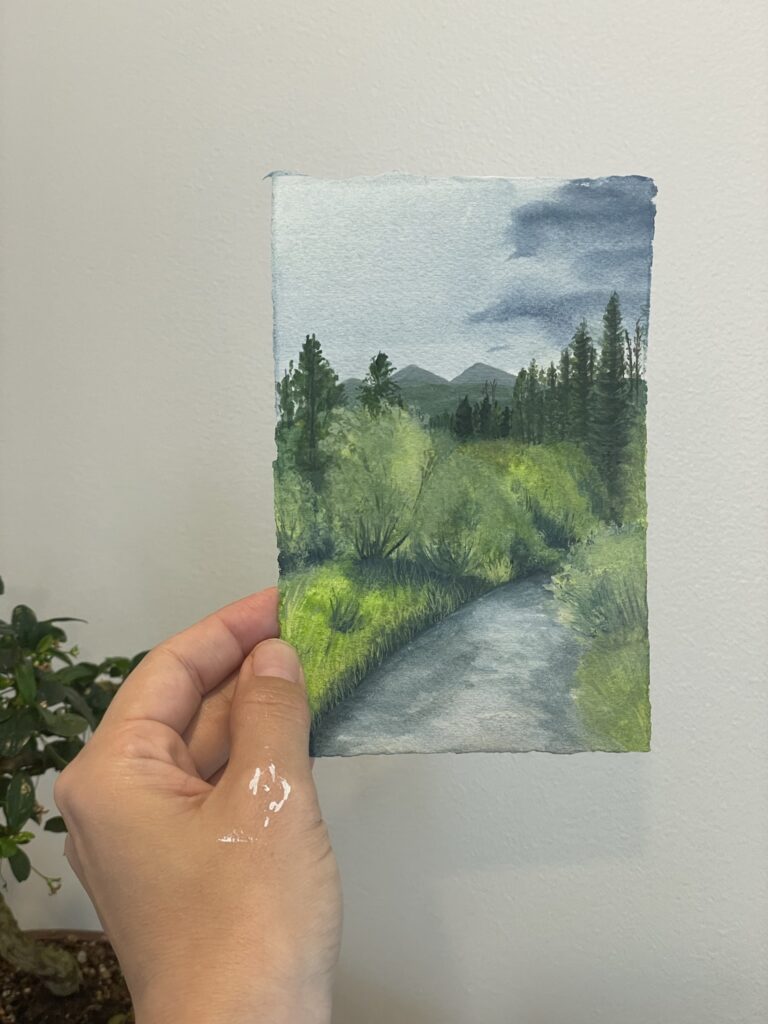 Rocky Mountain Stream KaylaBullen.com watercolor artist