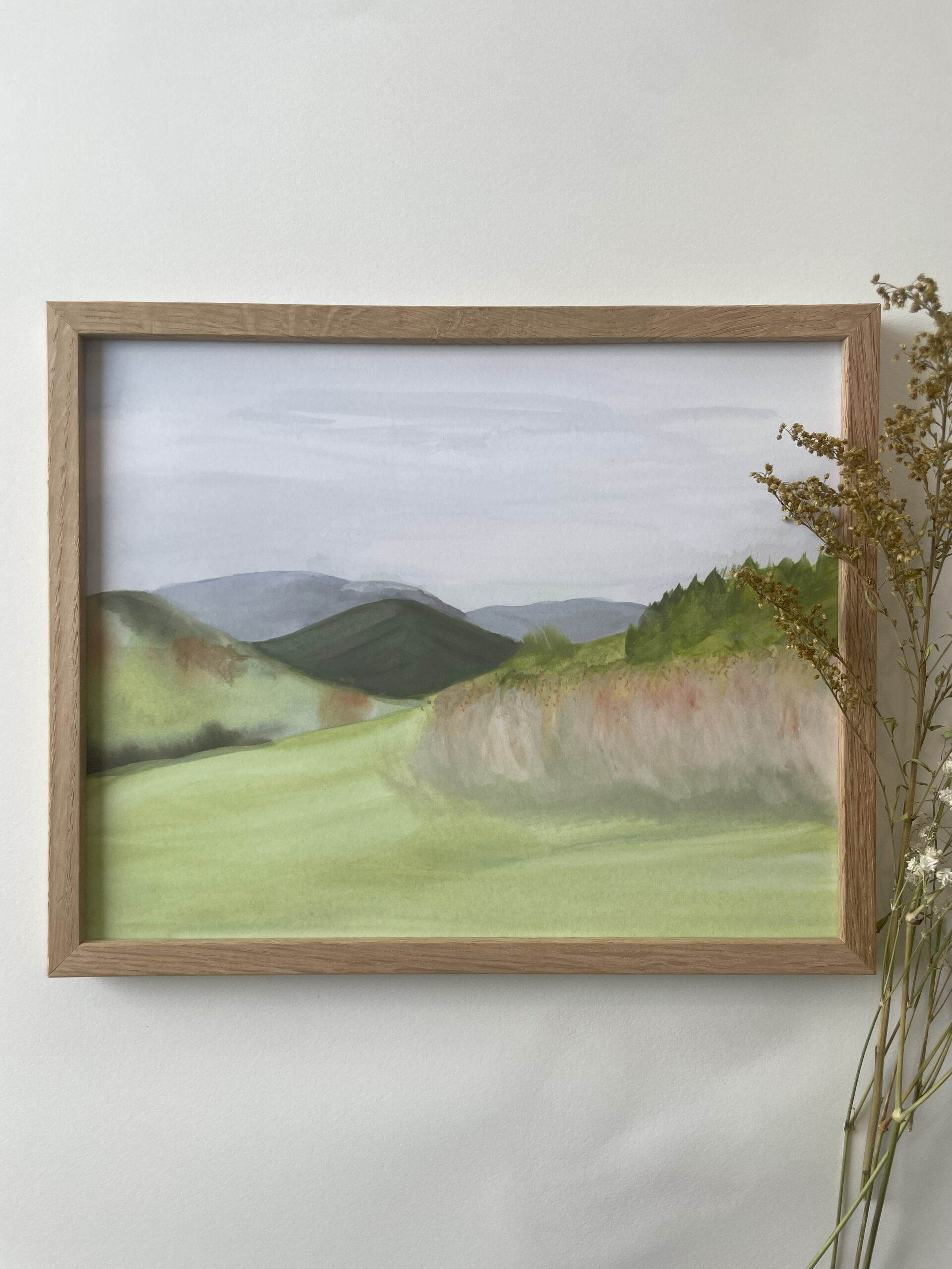 Vermont Green Mountains Print
